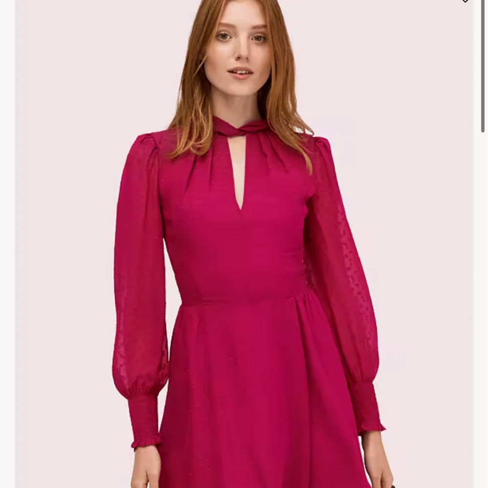 kate spade Pink Long Sleeve Dress